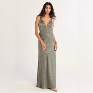 Jenny Yoo Gabriela Dress Moss